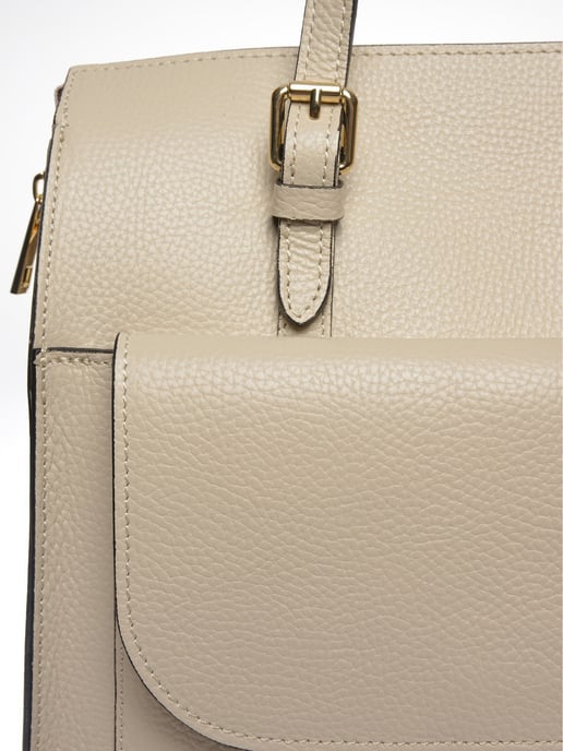 Luisa Vannini Beige Bolso de cuero - Image 3