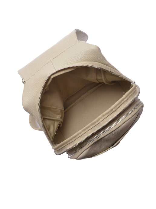 Roberta M Beige Bolso de cuero - Image 4