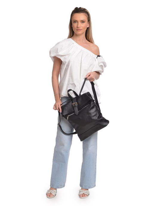 Isabella Rhea Negro Bolso de cuero - Image 5