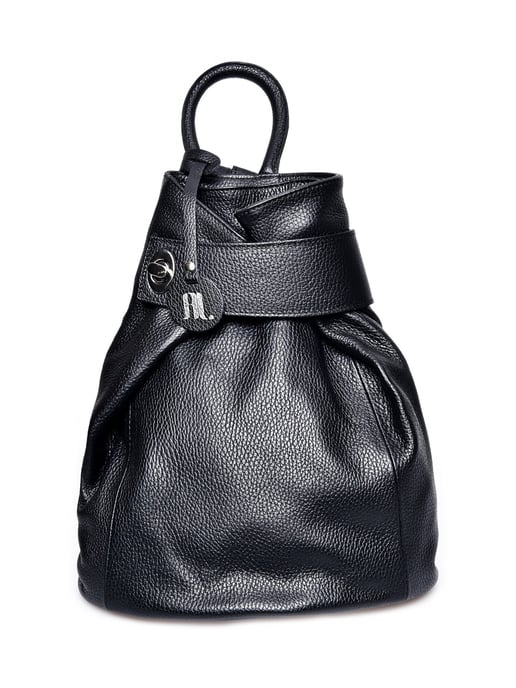Anna Luchini Negro Bolso de cuero - Image 1