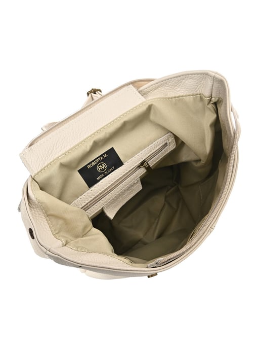 Roberta M Beige Bolso de cuero - Image 4