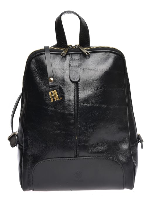 Anna Luchini Negro Bolso de cuero - Image 1