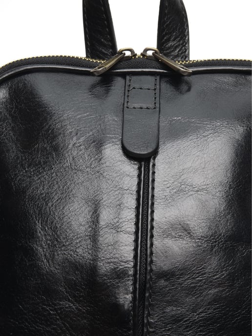 Anna Luchini Negro Bolso de cuero - Image 3