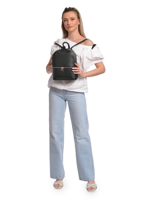 Isabella Rhea Negro Bolso de cuero - Image 5
