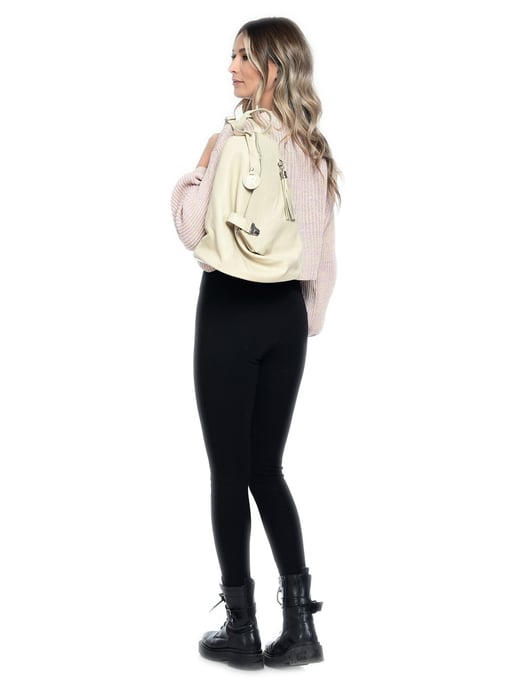 Isabella Rhea Beige Bolso de cuero - Image 5