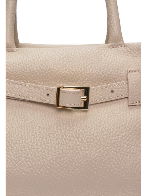 Luisa Vannini Beige Bolso de cuero - Image 3