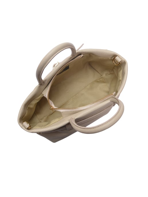 Luisa Vannini Beige Bolso de cuero - Image 4