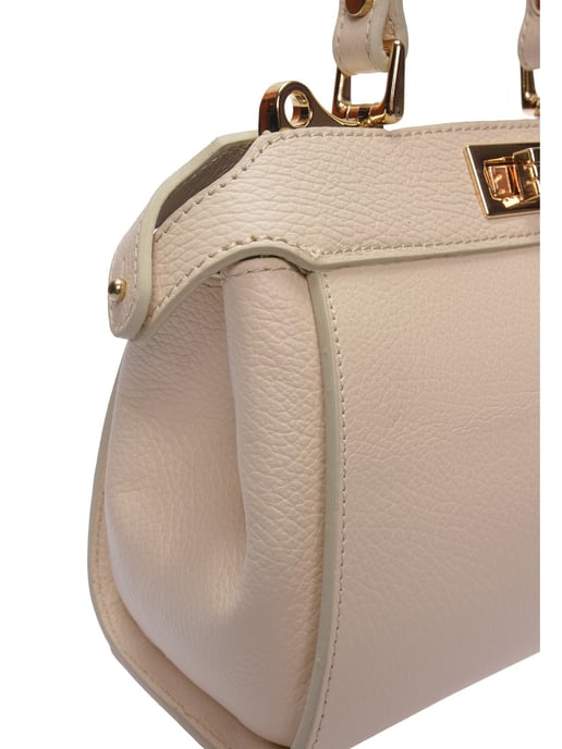 Roberta M Beige Bolso de cuero - Image 3