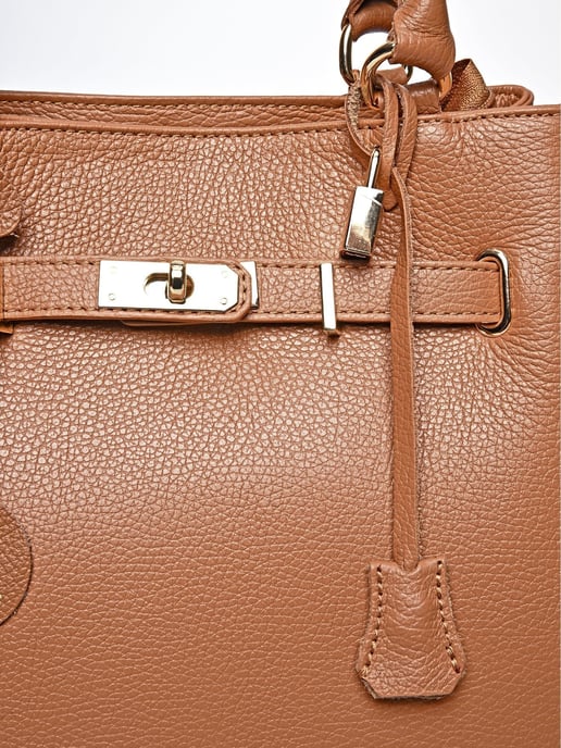 Anna Luchini Brown Bolso de cuero - Image 3