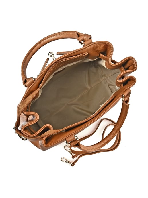 Anna Luchini Brown Bolso de cuero - Image 4