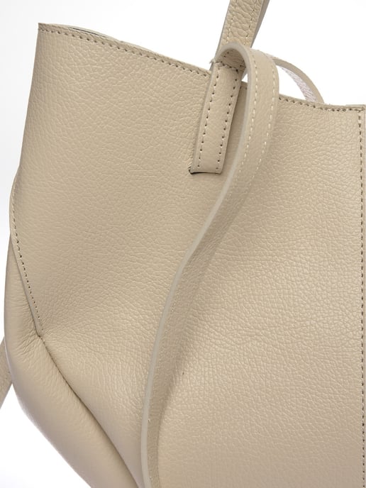 Luisa Vannini Beige Bolso de cuero - Image 3
