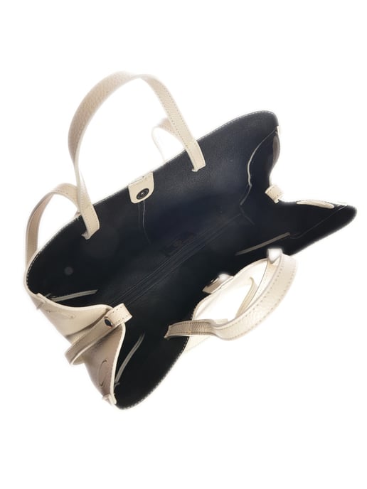 Luisa Vannini Beige Bolso de cuero - Image 4