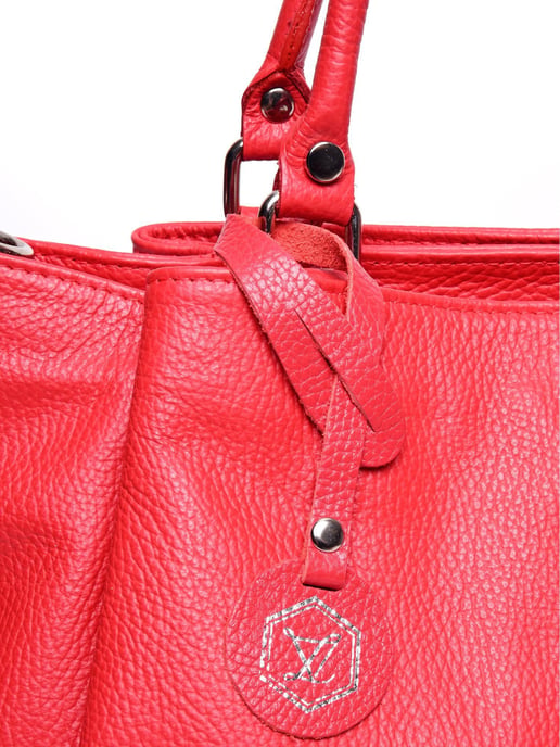 Luisa Vannini Rojo Bolso de cuero - Image 3