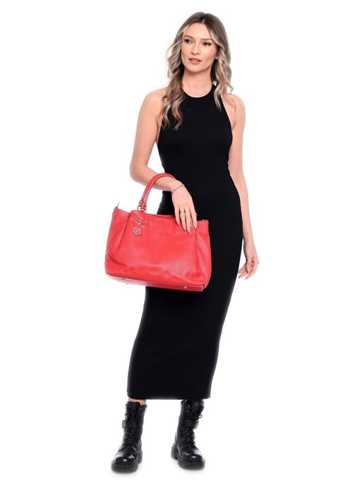Luisa Vannini Rojo Bolso de cuero - Image 5