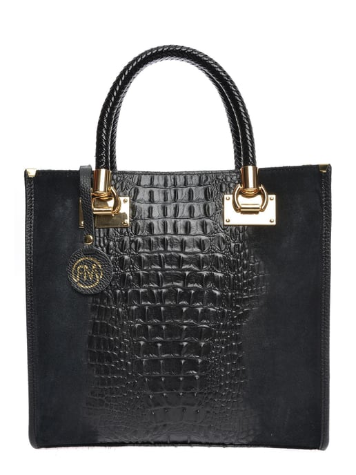 Roberta M Negro Bolso de cuero - Image 1