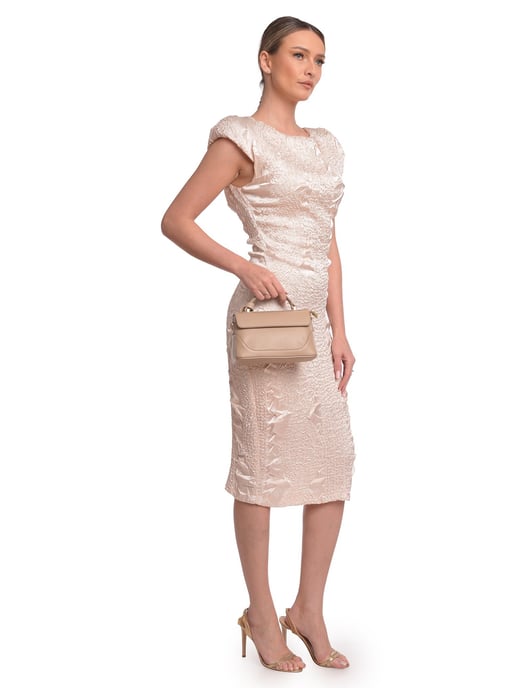 Luisa Vannini Beige Bolso de cuero - Image 5
