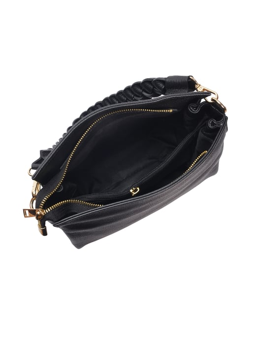 Isabella Rhea Negro Bolso de cuero - Image 4