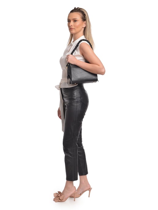 Isabella Rhea Negro Bolso de cuero - Image 5