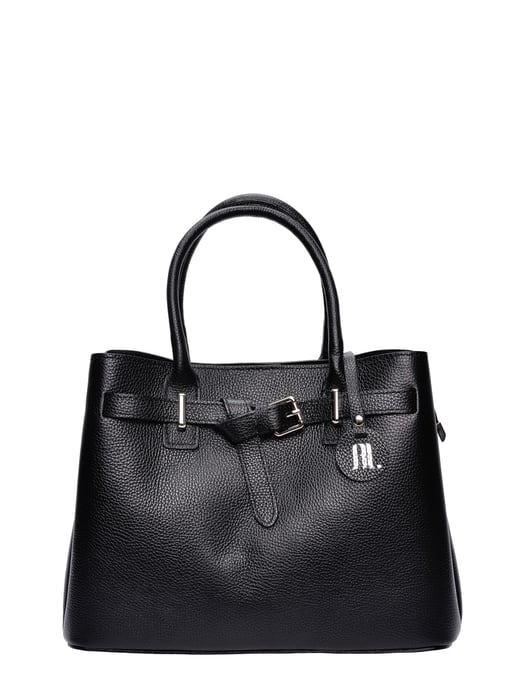 Anna Luchini Negro Bolso de cuero - Image 1