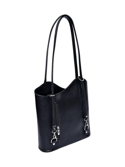 Anna Luchini Negro Bolso de cuero - Image 2