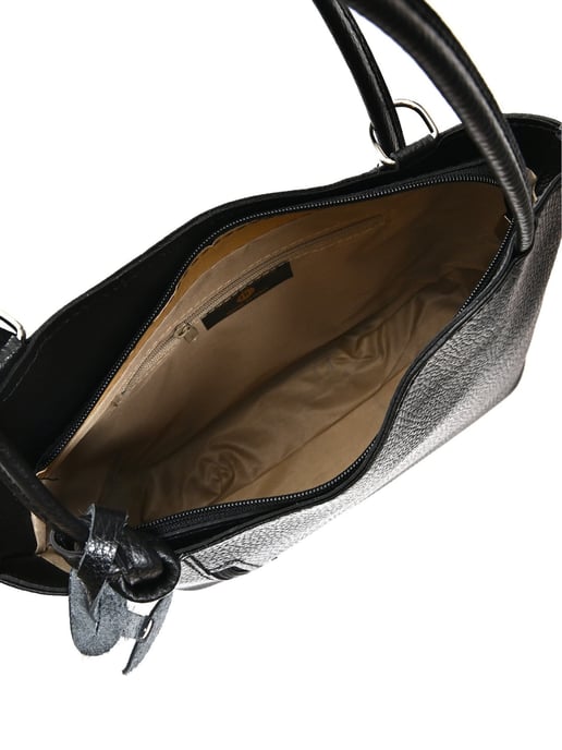 Anna Luchini Negro Bolso de cuero - Image 4