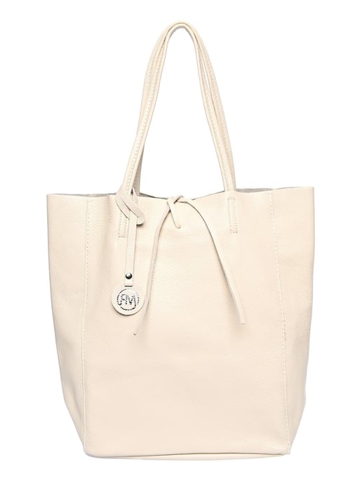 Roberta M Beige Bolso de cuero - Image 1