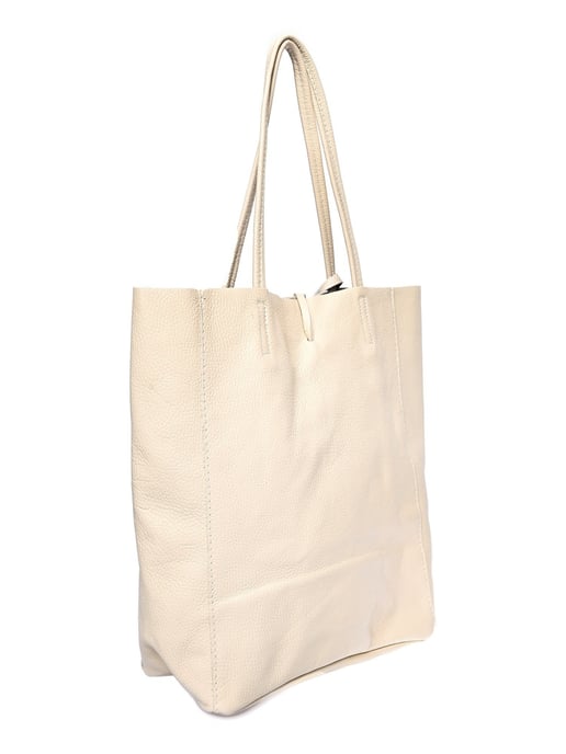Roberta M Beige Bolso de cuero - Image 2