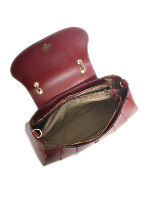 Isabella Rhea Rojo Bolso de cuero - Image 4