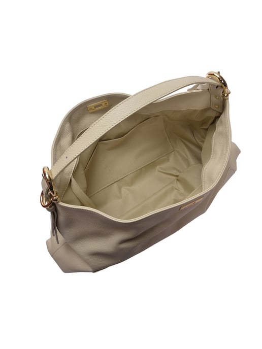 Luisa Vannini Beige Bolso de cuero - Image 4