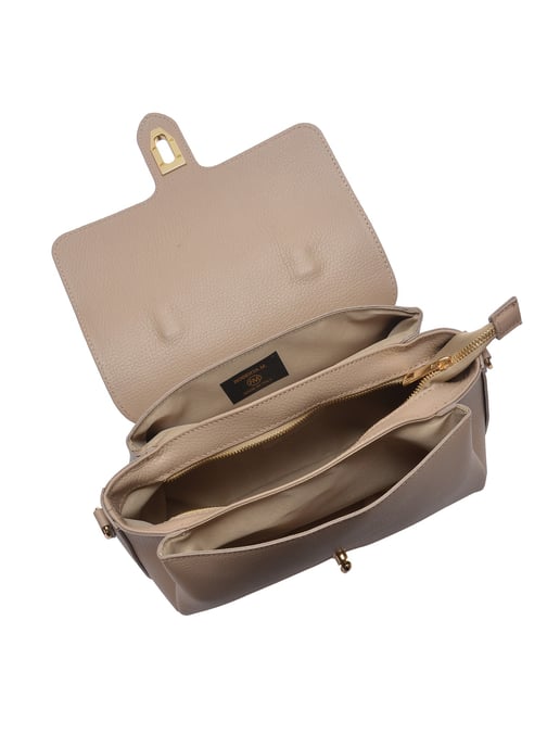 Roberta M Beige Bolso de cuero - Image 4
