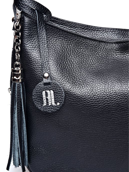 Anna Luchini Negro Bolso de cuero - Image 3