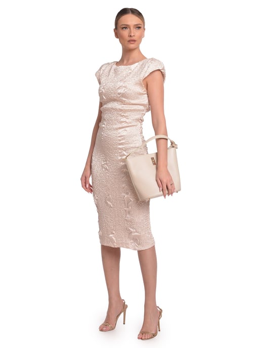 Luisa Vannini Beige Bolso de cuero - Image 5