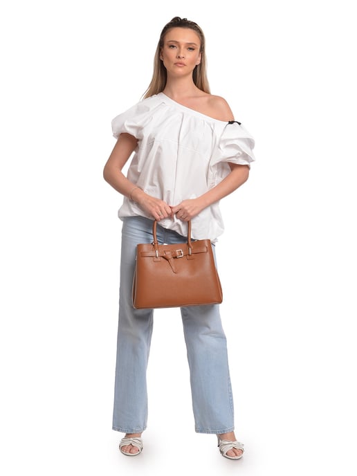 Anna Luchini Brown Bolso de cuero - Image 5