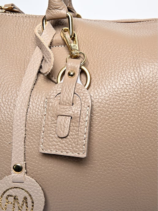 Roberta M Beige Bolso de cuero - Image 3