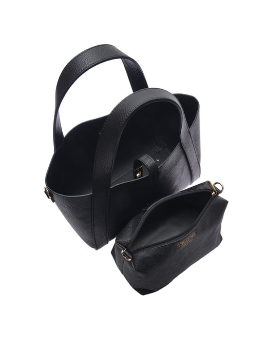 Isabella Rhea Negro Bolso de cuero - Image 4