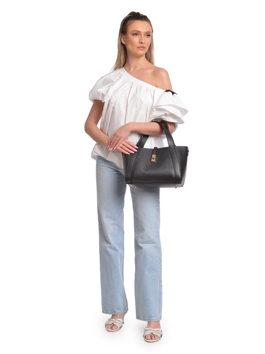 Isabella Rhea Negro Bolso de cuero - Image 5