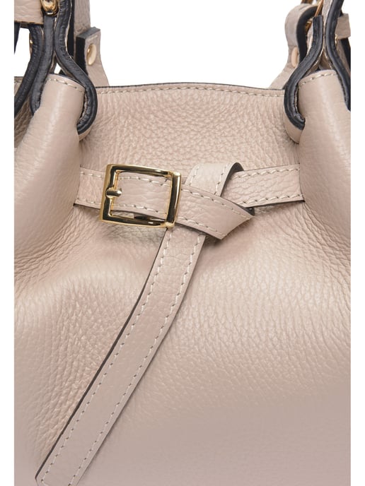 Luisa Vannini Beige Bolso de cuero - Image 3