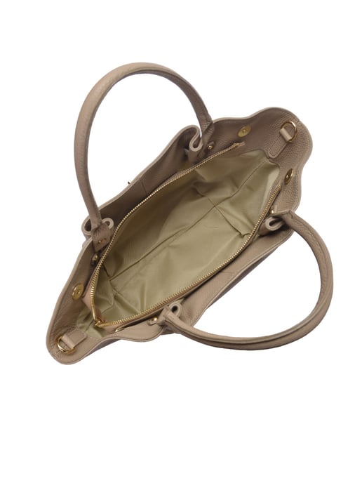 Roberta M Beige Bolso de cuero - Image 4