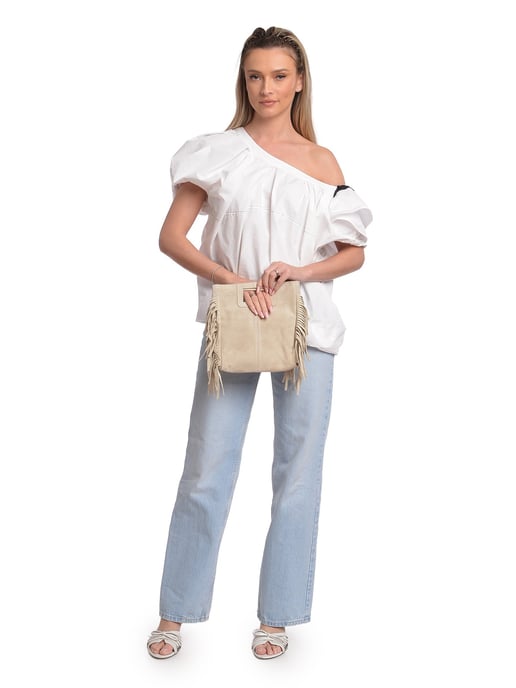 Anna Luchini Beige Bolso de cuero - Image 5