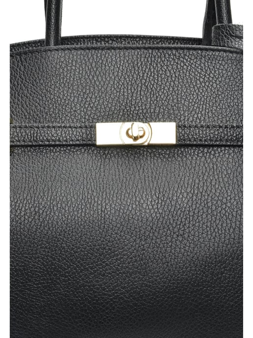 Anna Luchini Negro Bolso de cuero - Image 3