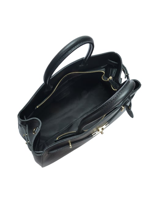 Anna Luchini Negro Bolso de cuero - Image 4