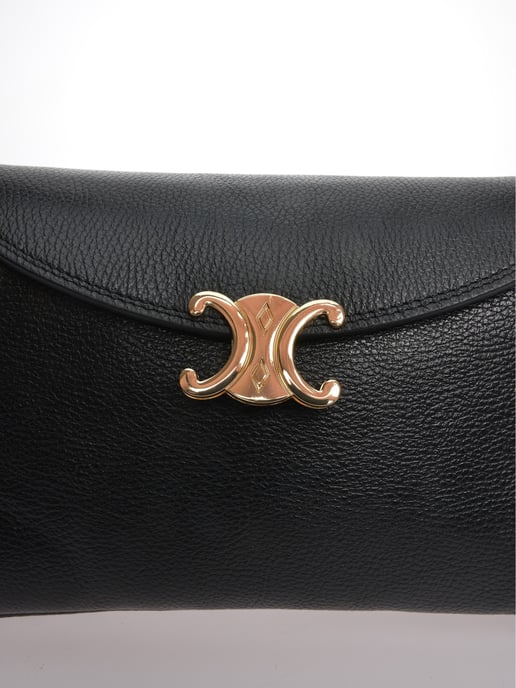Anna Luchini Negro Bolso de cuero - Image 3
