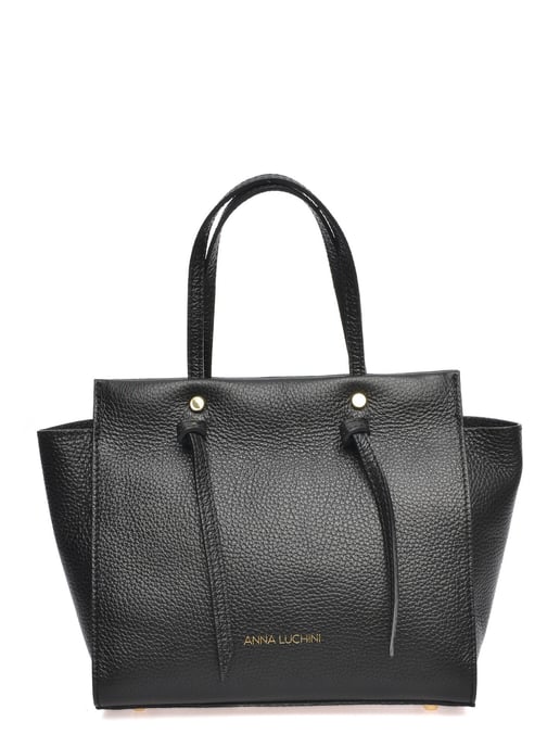 Anna Luchini Negro Bolso de cuero - Image 1