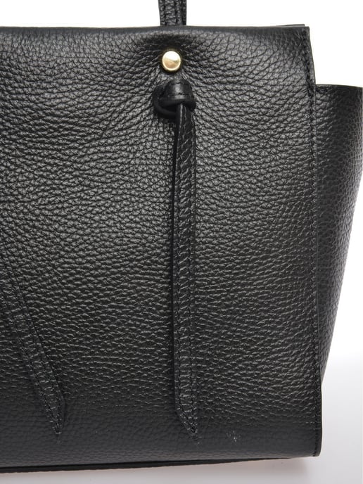 Anna Luchini Negro Bolso de cuero - Image 3