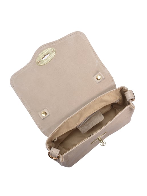 Roberta M Beige Bolso de cuero - Image 4