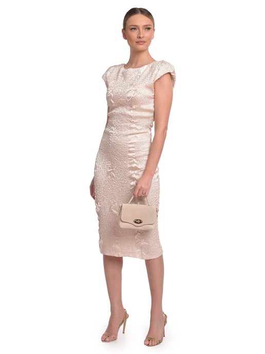 Roberta M Beige Bolso de cuero - Image 5