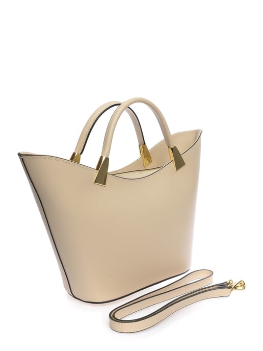 Roberta M Beige Bolso de cuero - Image 2