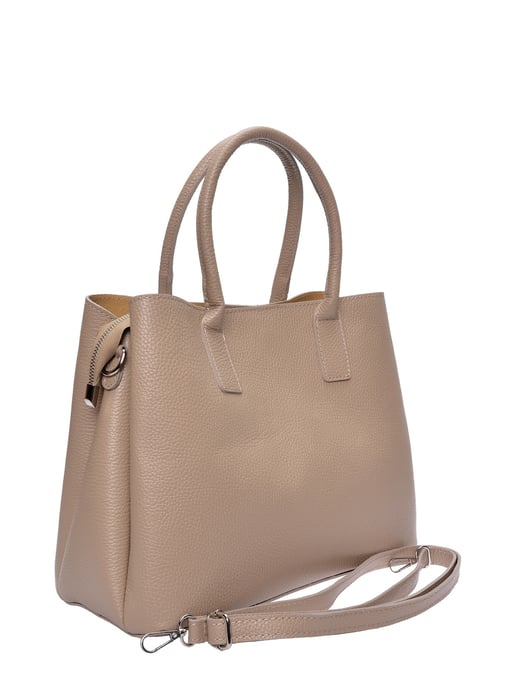 Anna Luchini Beige Bolso de cuero - Image 2