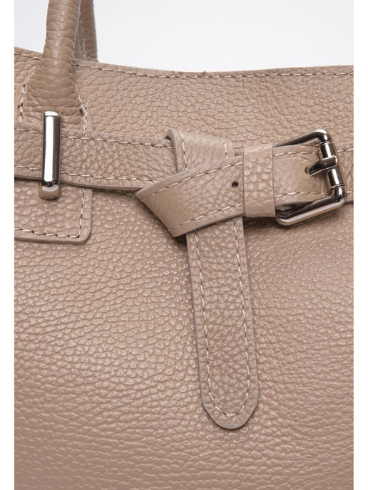 Anna Luchini Beige Bolso de cuero - Image 3
