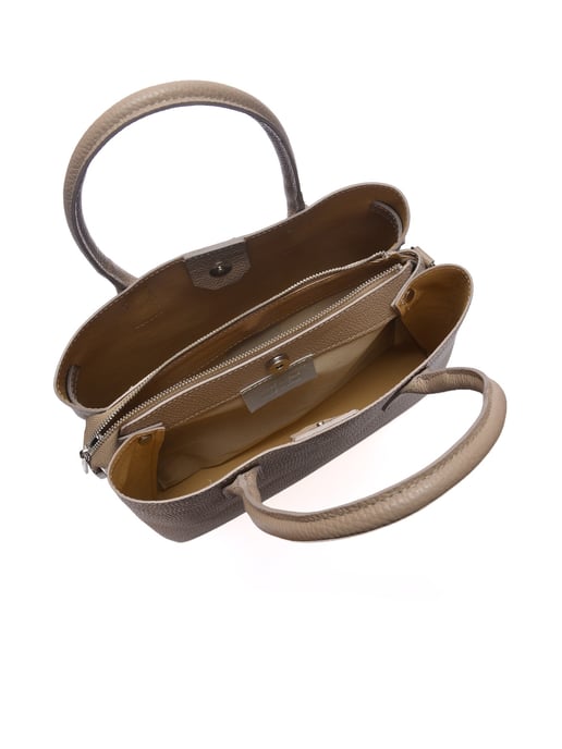 Anna Luchini Beige Bolso de cuero - Image 4